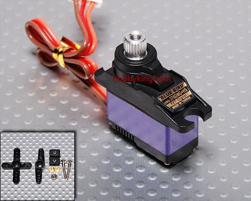 BMS-376DMG + HS Mini Digital Servo MG 1,6 kg / .13sec / 12g