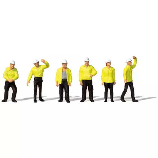 Set de 6 figuras de obreros industriales – Merten 0212588 – HO 1/87