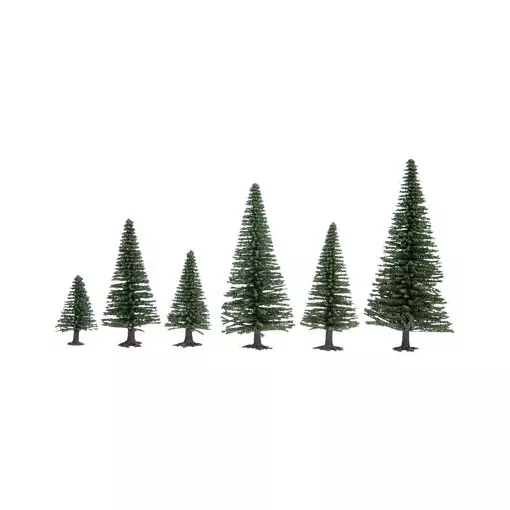 Paquete de 25 Noch 32820 árboles de Navidad en miniatura – N / Z – 35 a 90 mm