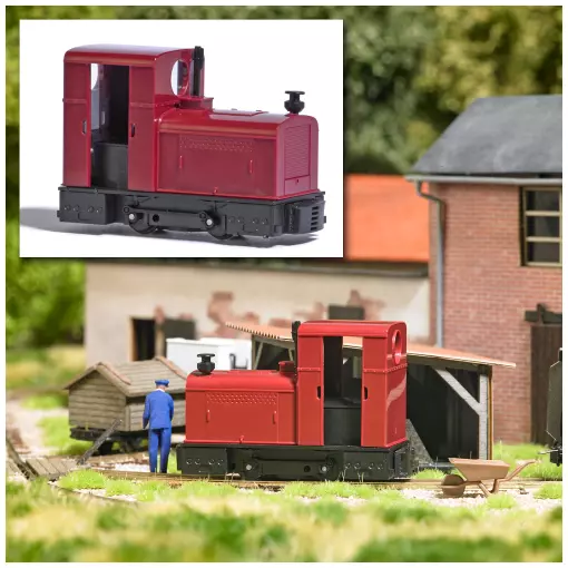 Locomotora diesel Deutz OMZ 122F, sin motor – Busch 12402 – HO 1/87