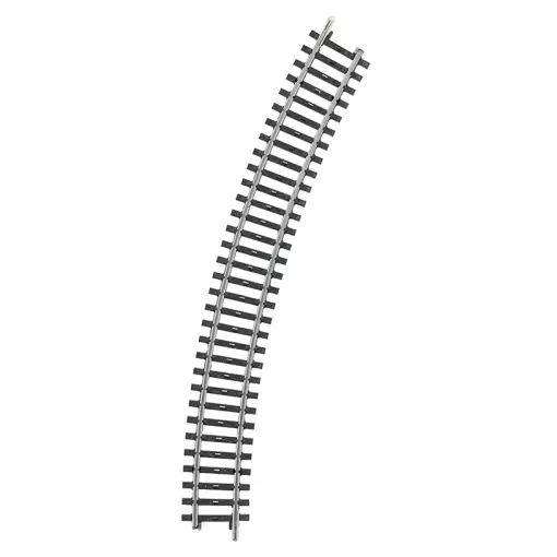 Carril curvo sin balasto – Marklin 2231 – HO 1/87 – Código 83 – Carril K – Ángulo 30° – Radio 424,6 mm – 3R