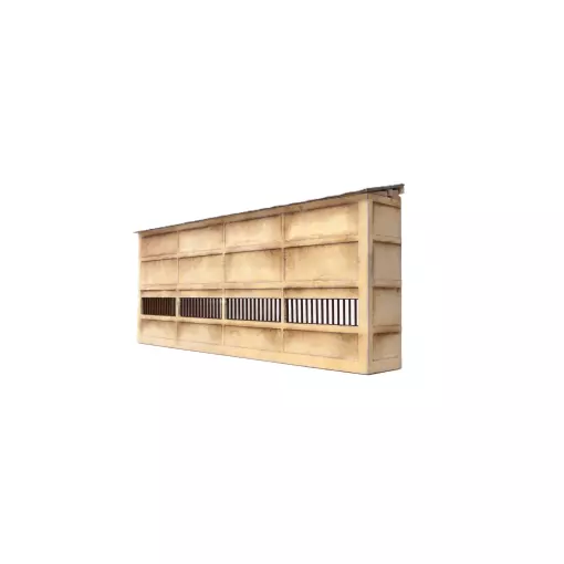 Semi-edificio industrial para fondo – Modelismo madera 206001 – N 1/160