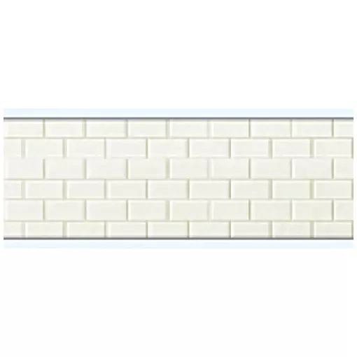 Lote de 3 placas – Carrelage Sol Carré Blanc – 95x95MM – Preiser 19605- HO 1/87