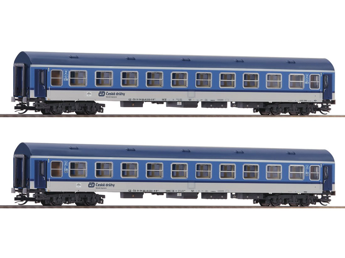 passenger coach set Y/B 70 CD Set2 2x Roco-6280020