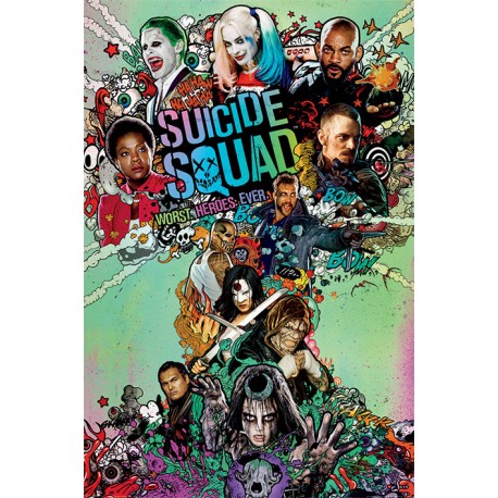 Poster Suicide Squad Characters