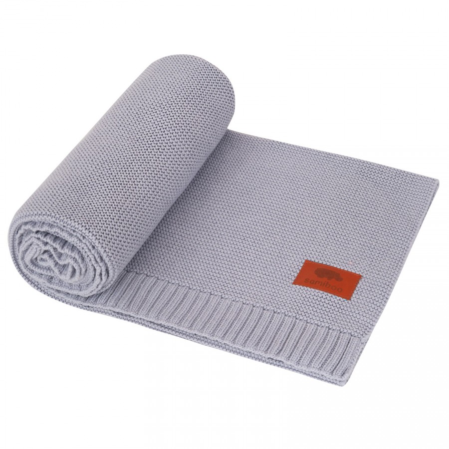 Samiboo – una alfombra de bambú suéter gris